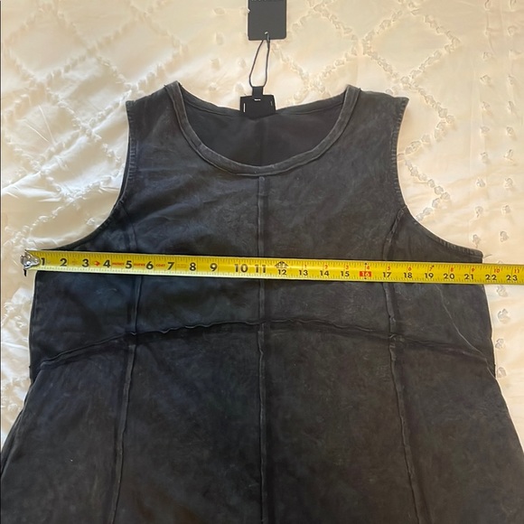 Heyson nwt mineral wash black tunic, sleeveless tank top large boutique - Picture 5 of 9